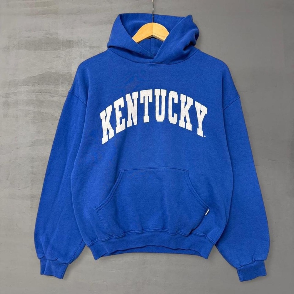 Vintage Russell Athletic Kentucky Hoodie Blue Collegiate 
 Sweatshirt Medium